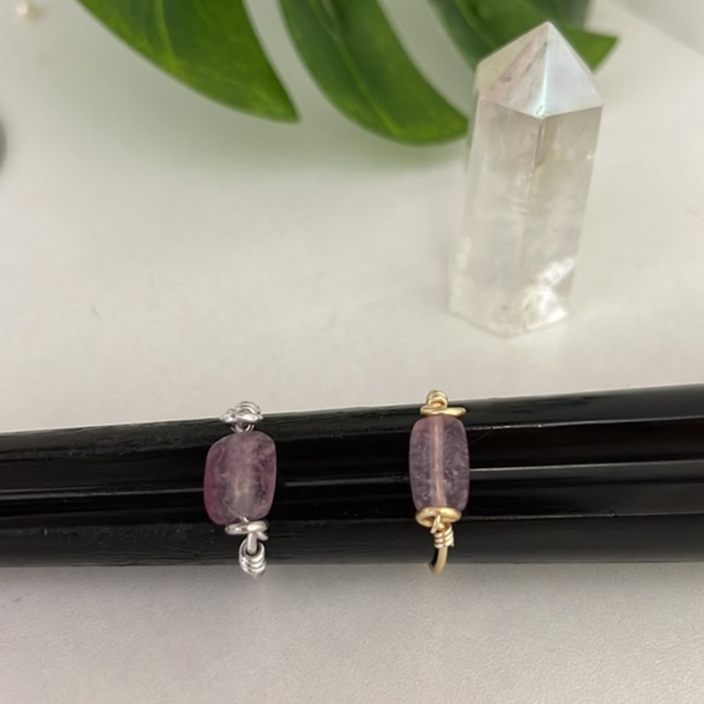 💖Handmade 🤚✨Amethyst ring✨ - Picture 7 of 7